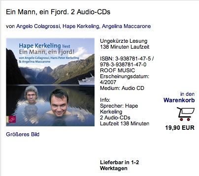 Hape Kerkeling H&ouml;rbuch - Ein Mann ein Fjord