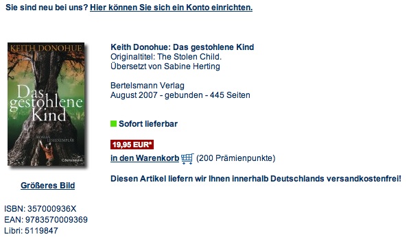 Keith Donohue - Das verlorene Kind